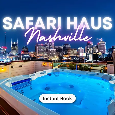 Disco Themed Hot Tub & Rooftop Decks In Nashville